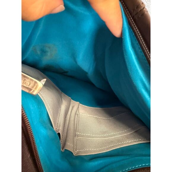 KNOMO London Hudson Men's Brown Leather Business‎ Backpack - Picture 8 of 12